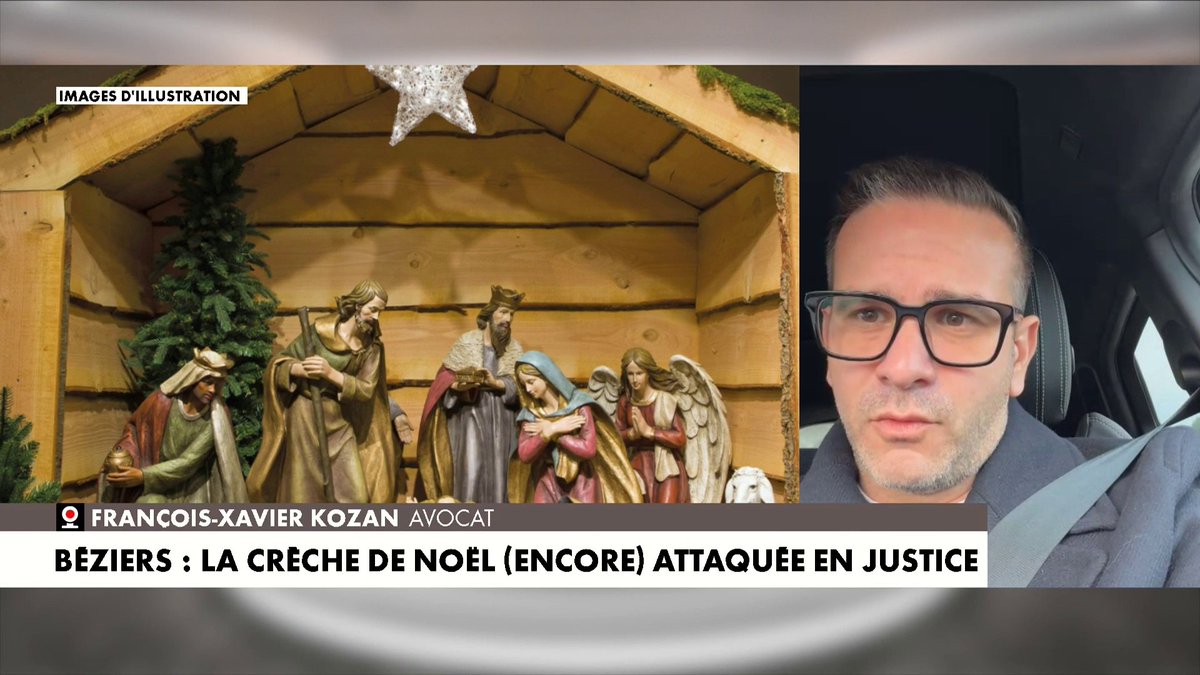 «Je trouve ça désespérant», déplore Francois-Xavier Kozan, avocat, sur la crèche de Noël de Béziers, attaquée devant les tribunaux pour atteinte à la laïcité dans #MorandiniLive
