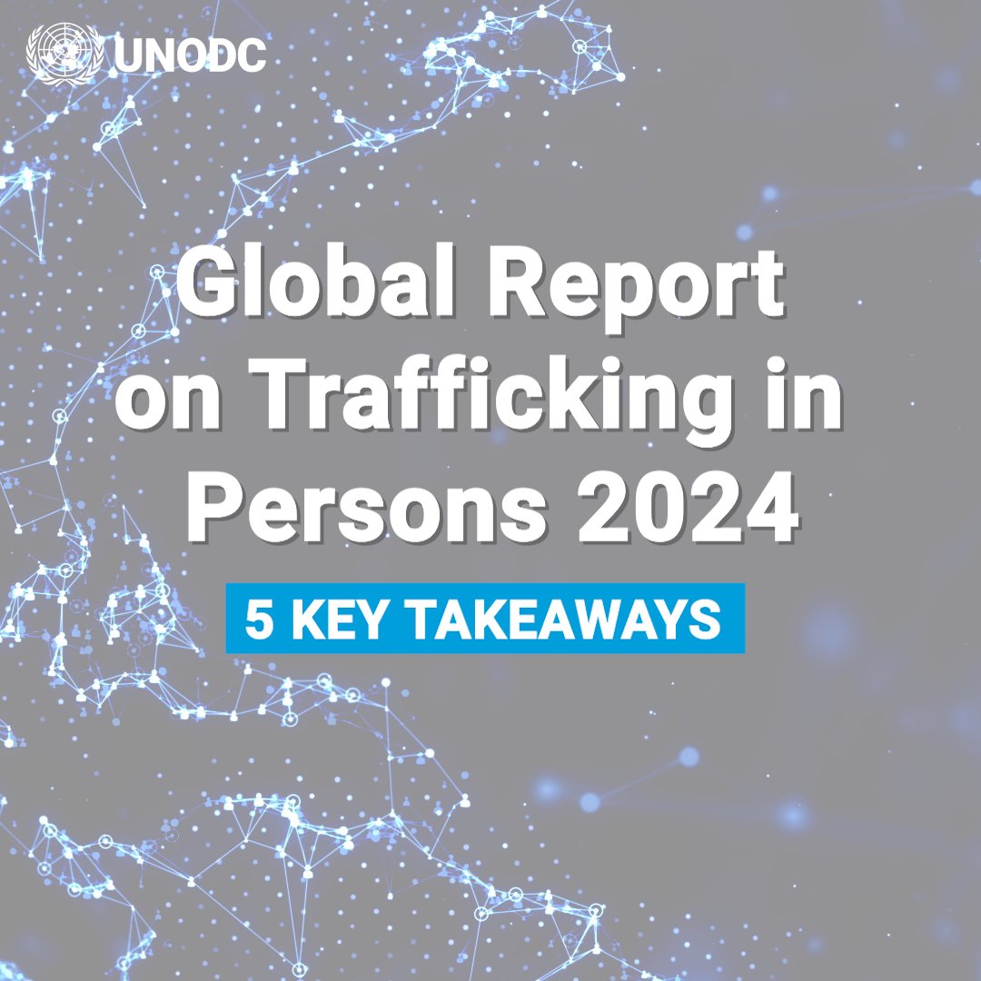 📢 The Global Report on Trafficking in Persons 2024 is out! 🎥 Watch the video for key findings, or explore the full report for in-depth insights ⬇️ 🔗 #EndHumanTrafficking