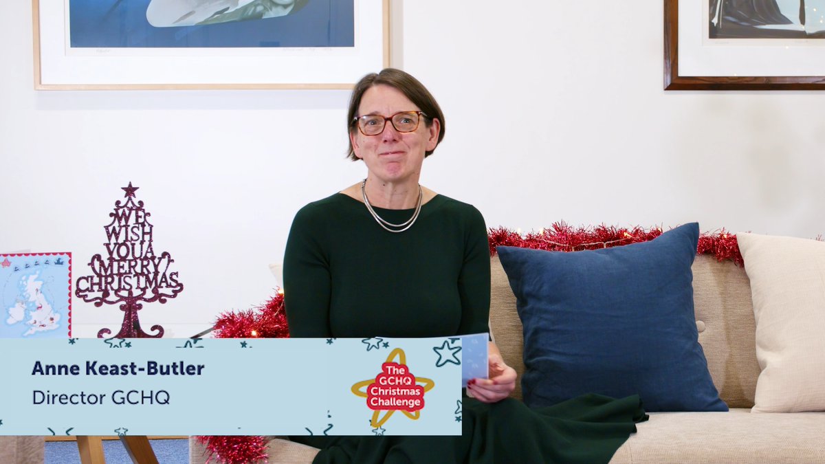 A festive message from Director GCHQ Anne Keast-Butler as she launches this year's #GCHQChristmasChallenge Happy puzzling!
