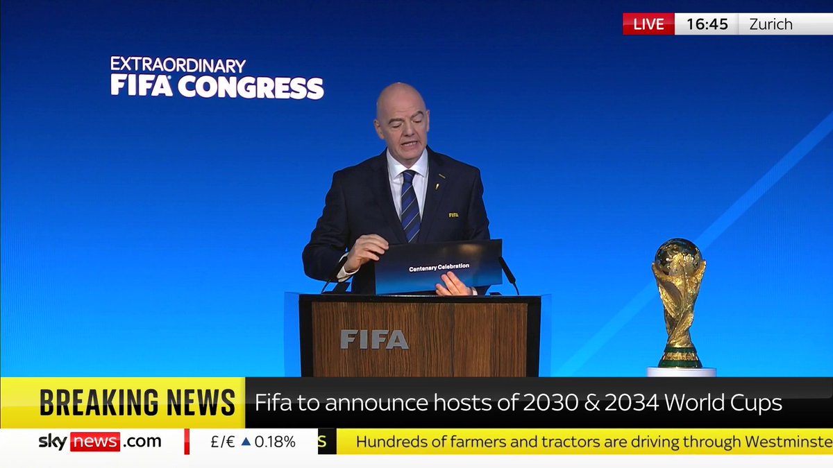 BREAKING: Saudi Arabia confirmed as 2034 World Cup host 📺 Sky 501, Virgin 602, Freeview 233 and YouTube