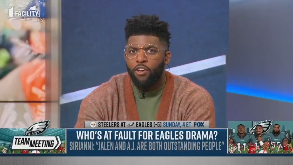 “The game of football demands respect. Right now, the Eagles offense is playing with a lack of respect for football.” Emmanuel Acho on who's at fault for Eagles drama