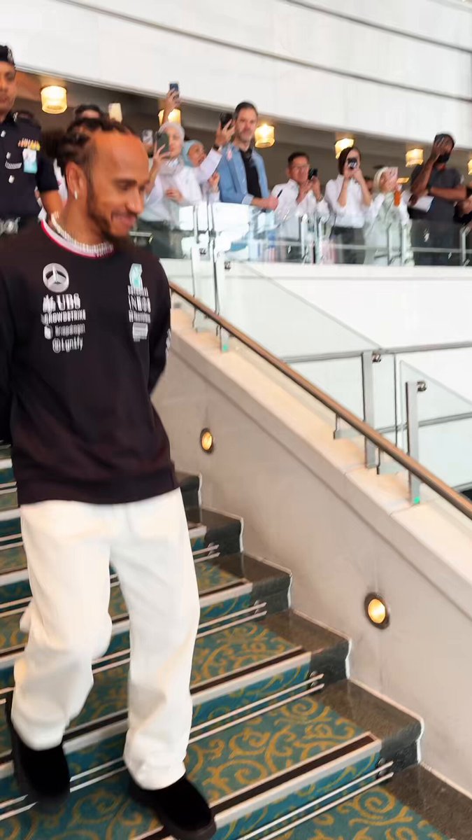 Lewis' last day with PETRONAS 💚
