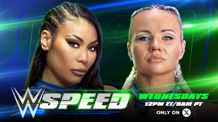 TODAY on #WWESpeed! Who ya got when Michin and ivynile_wwe go head-to-head for a spot in the #WWESpeed Quarterfinals? 🔥