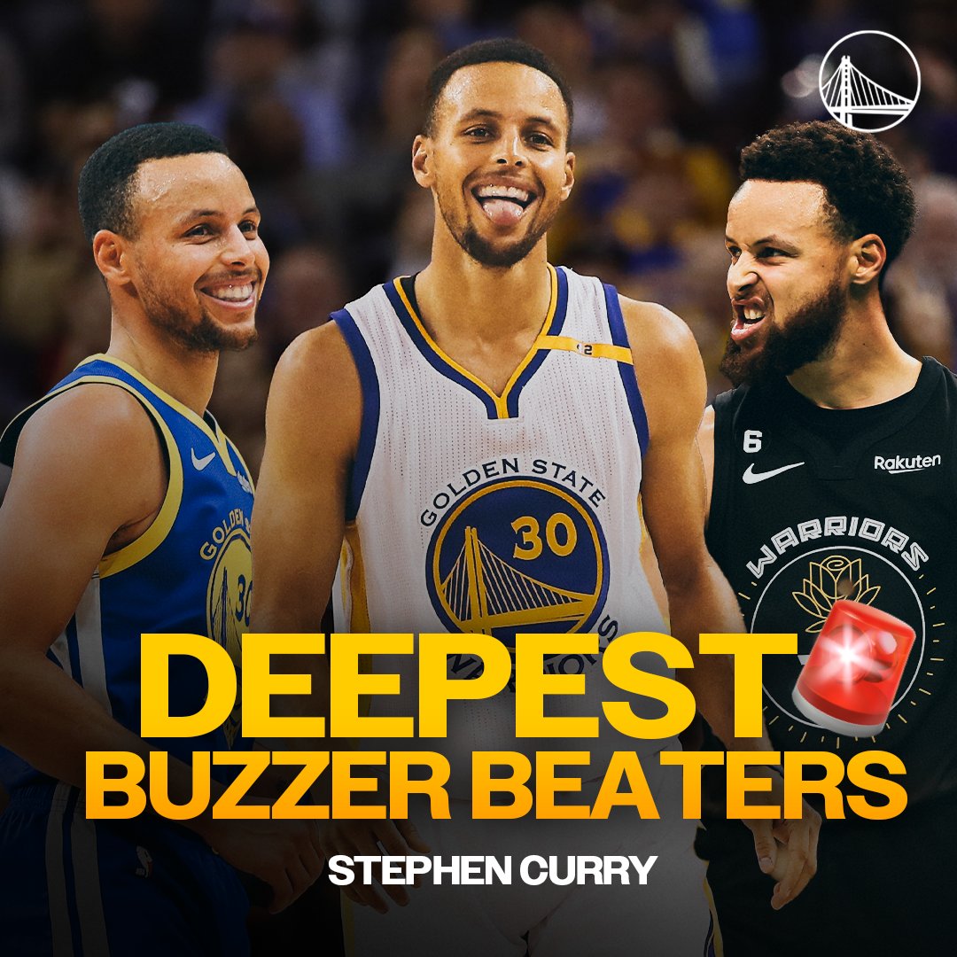 Stephen Curry buzzer beaters but they get increasingly deeper 🤯