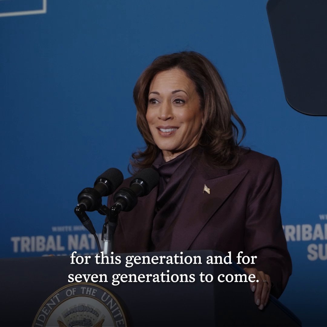 Tribal Nations and people have served as responsible stewards of our environment and natural resources for millennia. President Biden and I have invested in Native-led climate projects that will help protect Native communities for generations.