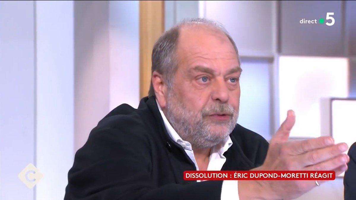 “Bachar el-Assad, là ils sont tous emmerdés au RN.” —— Eric Dupond-Moretti sur C à vous