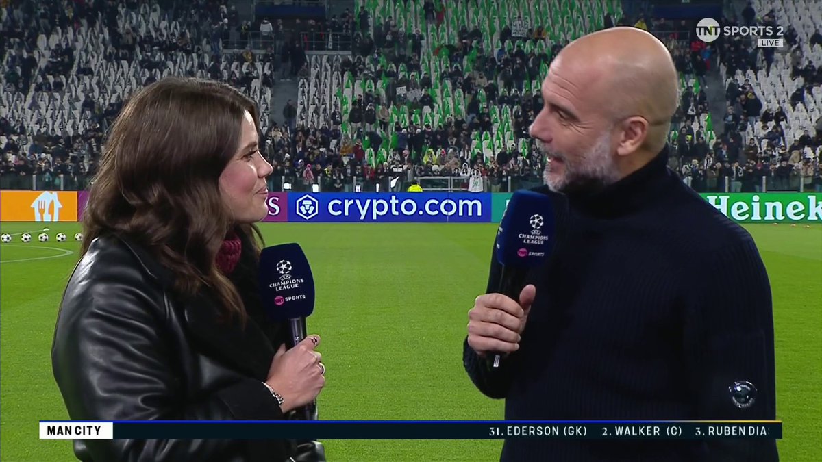 "The history makes them the best" 🏆 Pep Guardiola discusses the importance of Juventus as a club and assesses his side's challenge tonight 📺 TNT Sports & discovery+ UK
