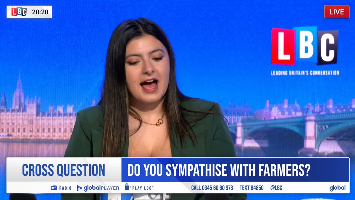 “It is absolutely a death tax.” Reem Ibrahim calls for inheritance tax to be abolished altogether, as she expresses to Iain Dale 🏴🇬🇧 ⚒️ her ‘sympathy’ for farmers, ‘especially those above the £1 million threshold’.