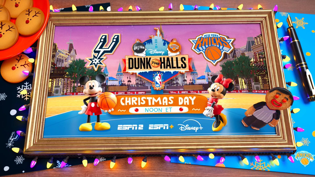 The NBA is heading to Walt Disney World 😃🎄 📺 Dunk the Halls streams live on Christmas Day on ESPN2, ESPN+, and Disney+ 🏀 NBA | Disney+