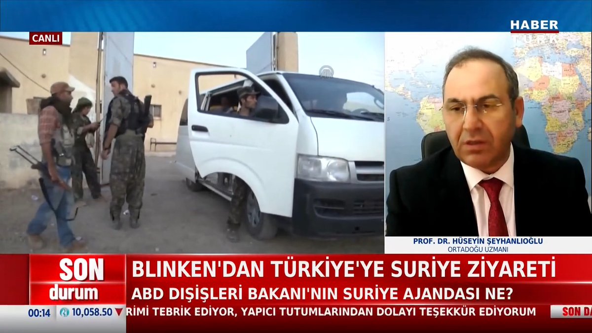 📌ABD Dışişleri Bakanı Blinken, Türkiye'ye geliyor. ABD'nin Suriye'de planı ne? Orda Doğu Uzmanı Prof. Dr. Prof. Dr. Hüseyin ŞEYHANLIOĞLU #HaberBülteni'nde Evren Aydın'ya değerlendirdi.