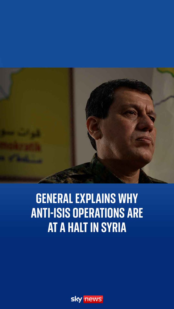 The commander-in-chief of the Syrian Democratic Forces in Syria, General Abdi Mazloum, has warned that a resurgent ISIS is starting to take advantage of the chaotic fall of Bashar al Assad. alex rossi ⬇️