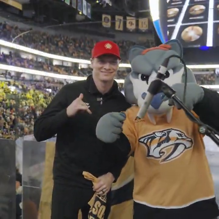 Buckle up for Josef Newgarden's day with the #Preds 🤙