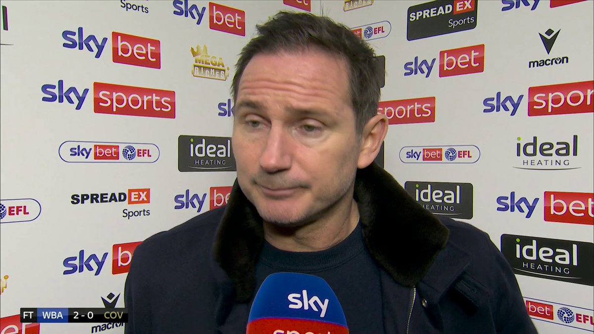 "I feel like we probably shouldn't have lost it, if I'm honest" Frank Lampard reacts after suffering his first defeat as Coventry boss 🗣️