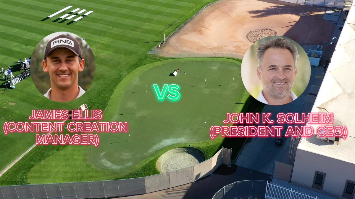 Join us tomorrow at 12:30 PM MST, LIVE on Instagram ('pingtour'), for the championship match of our annual Employee Putting Competition at PING HQ. 👀🏆 John K. Solheim, PING President & CEO 🆚 James Ellis, Content Creation Manager, using an original PING 1A putter. #PlayYourBest