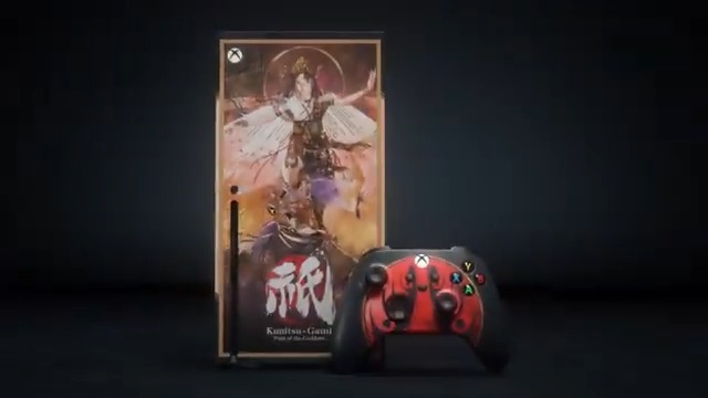 Here's another look at our custom #Kunitsu_Gami Xbox Series X and controller! Enter now until 12/17 for a chance to win!