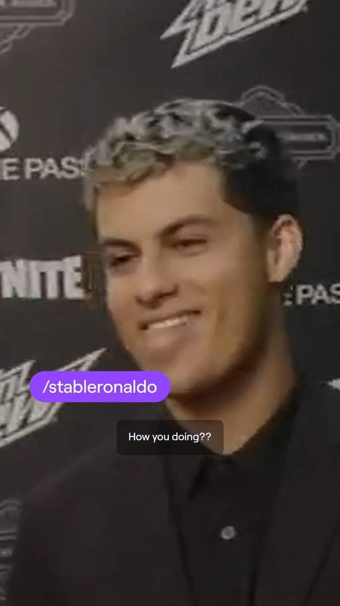 Oh look, it's FaZe Ronaldo catchin' strays (💜 💜 💜 )