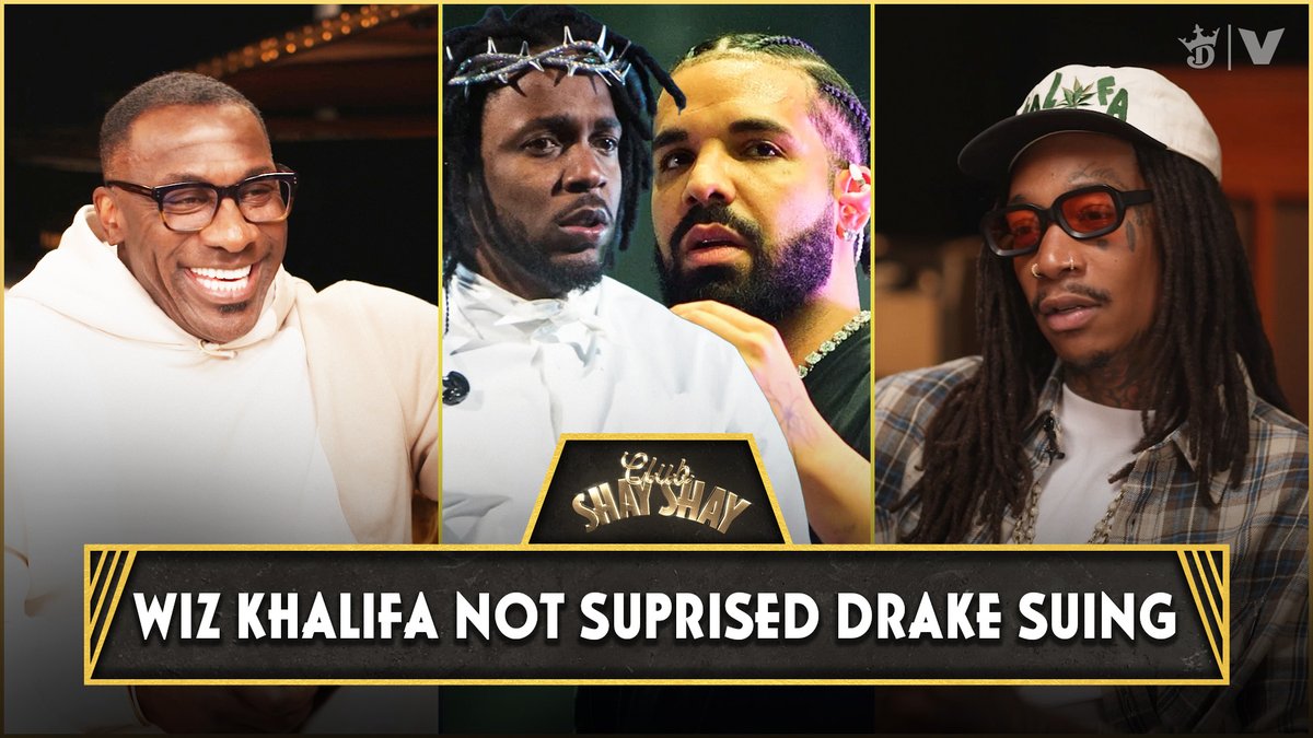 .Wiz Khalifa On Drizzy Suing: “Sound like a Drake move to me. I’m not surprised.” “Sounds like a Drake move to me. If he’s not in the public eye winning musically, he’s gonna get a win wherever he can. I think they’re play it exactly how they’re supposed to.“