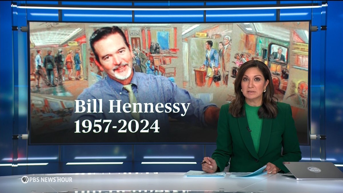 For more than 40 years, sketch artist Bill Hennessy took us where cameras could not. He offered the first draft of high-profile legal moments, from the Clinton impeachment, trials at Guantanamo Bay and arguments at the U.S. Supreme Court. Hennessy died Monday at the age of 67.