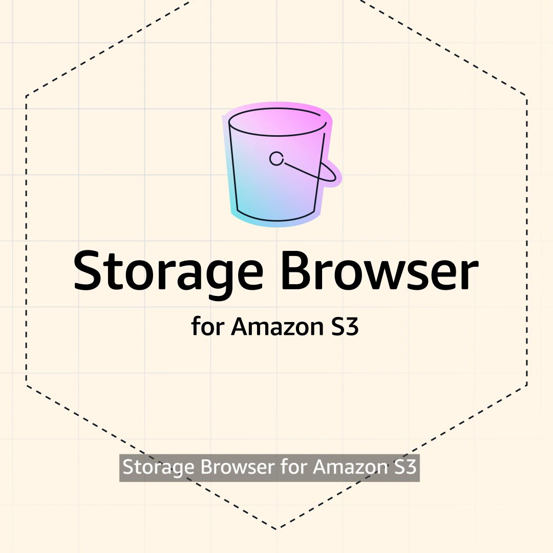 Connect your end users to your data with help from #AWS. ☁️💻📍 Storage Browser for Amazon S3 lets you give authorized users a simple interface to easily browse, download, &amp; upload data in S3 directly from your own applications. #AWSreInvent 👉