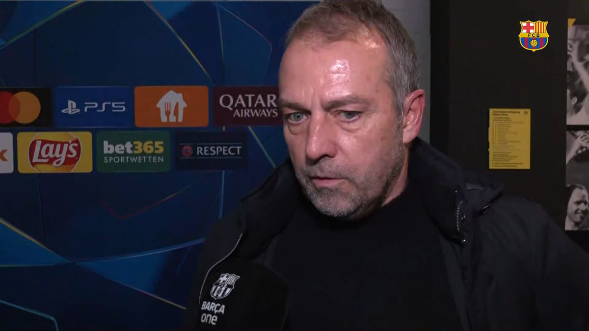 🎙️ HANSI FLICK: "My team deserved [the win] today." #BVBBarça | UEFA Champions League