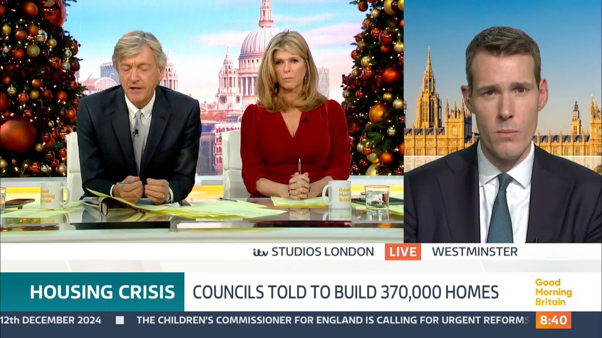 'How will any of this help young people get started?' - Richard Madeley Richard questions Housing Minister Matthew Pennycook MP over the impact that building 370,000 new homes each year will help first time buyers looking to get on the property ladder.