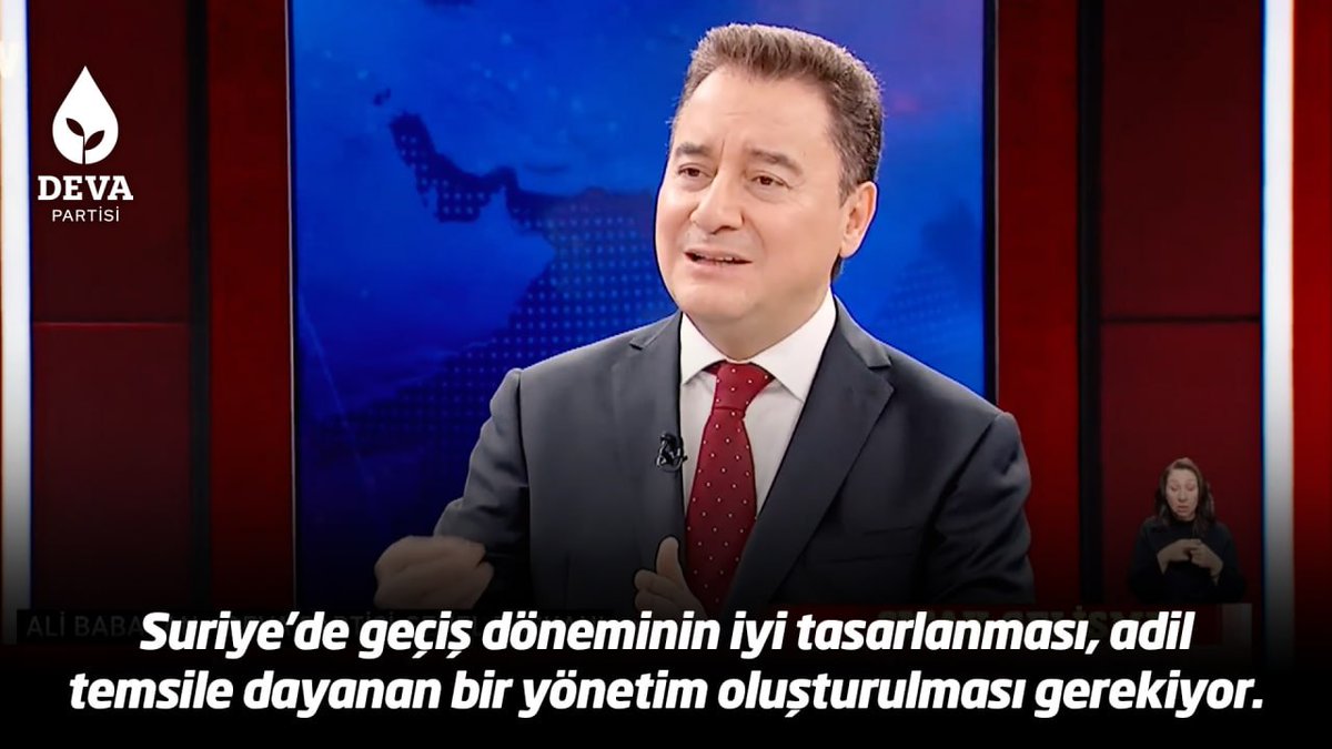 Suriye'de geçiş döneminin iyi tasarlanması, adil temsile dayanan bir yönetim oluşturulması gerekiyor.