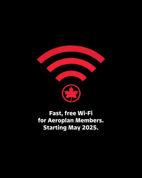 Starting in May 2025, Aeroplan Members will receive fast, free Wi-Fi, sponsored by Bell. Flights to North America & Sun destinations will receive this complimentary service first, with long-haul international flights planned to be added in 2026. More: