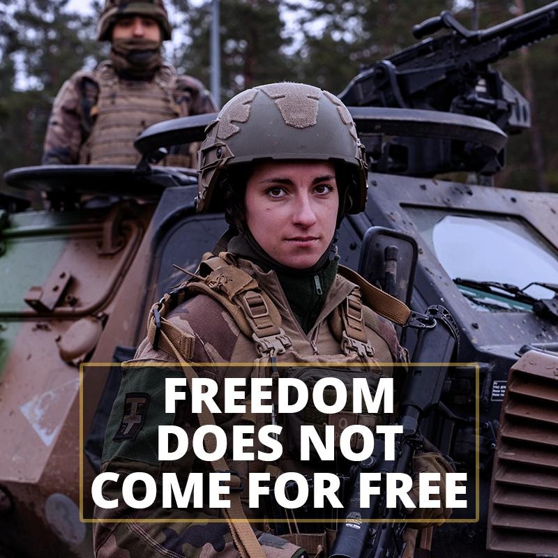 Freedom does not come for free