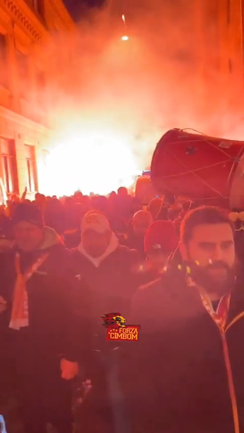 ⚔️ Malmö'de Galatasaray tribünü.