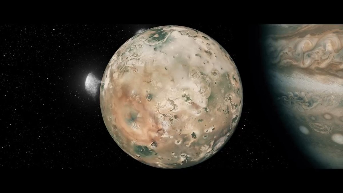 What fuels the 400 or so active volcanoes on Jupiter's moon Io? #JunoMission data collected during close flybys of this volcanic moon suggests that each volcano is likely powered by its own chamber – rather than a subsurface ocean – of magma:
