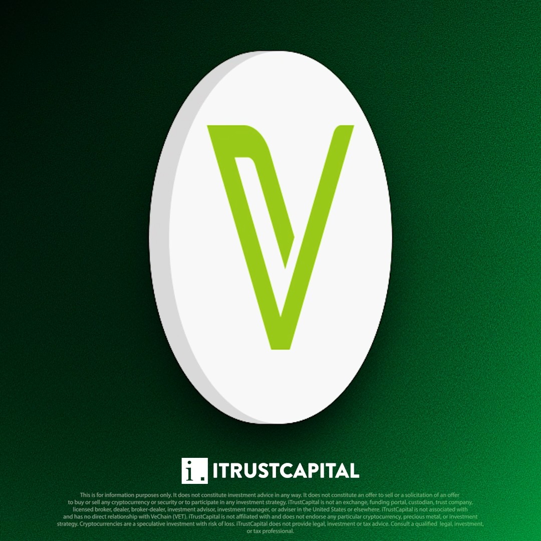 VeChain $VET Now Available at iTrustCapital! Buy and sell VET in a tax-advantaged Crypto IRA today. ► Learn more: VeChain