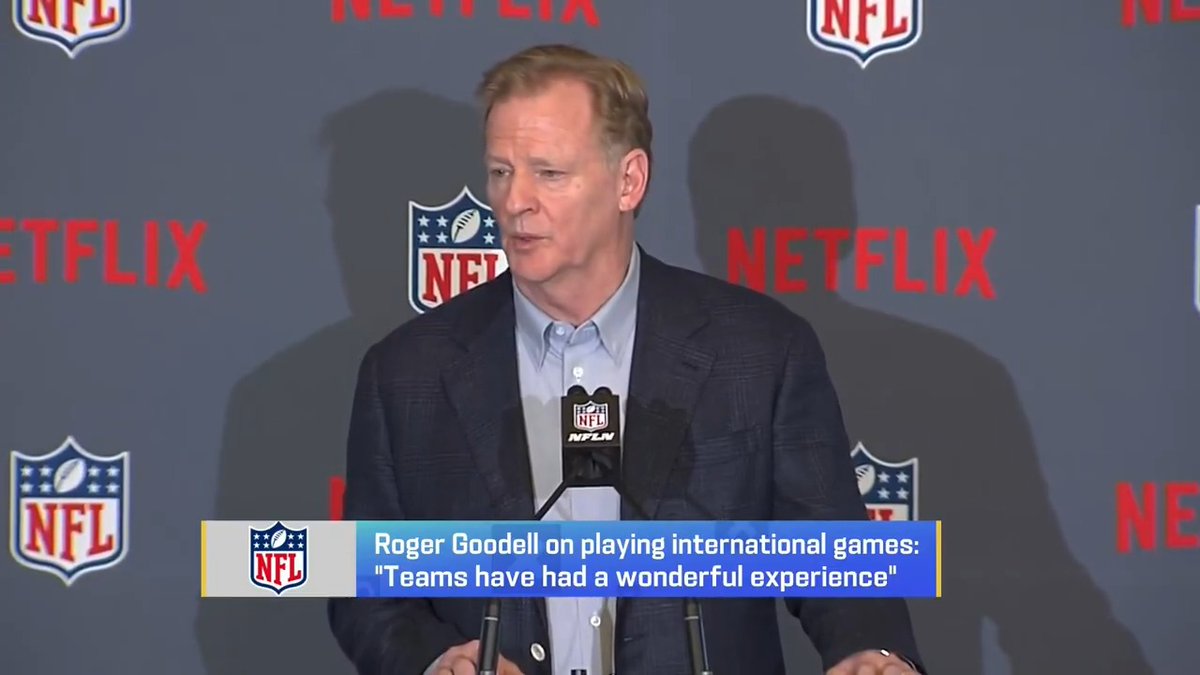Commissioner Roger Goodell discusses the growth of the NFL internationally.