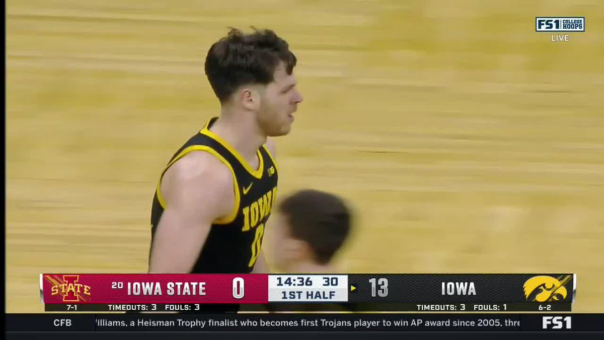 ⭐️ 22 PTS ⭐️ 11 REB We’re throwing it back to Filip Rebrača’s double-double in the 2022 Cy-Hawk Rivalry game for Iowa Men’s Basketball ‼️ #TBT x #B1GMBBall