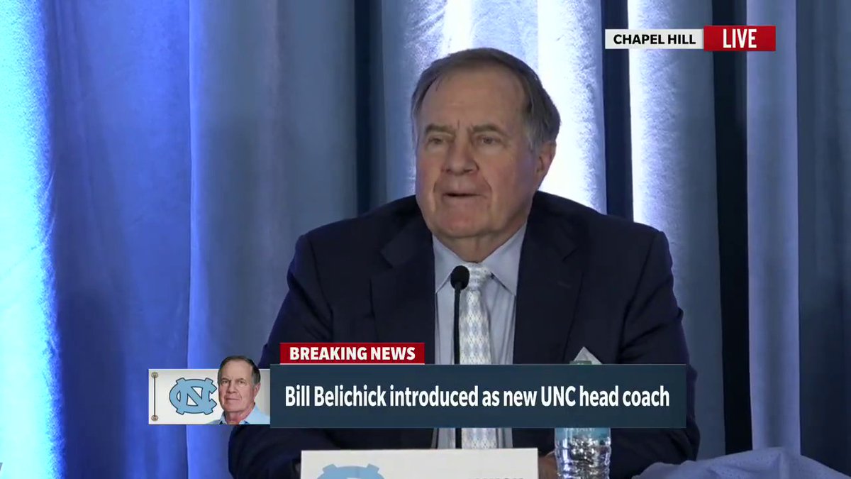"Billy's first words were: BEAT DUKE!" Bill Belichick said his father loved to tell this story when he was growing up 😂