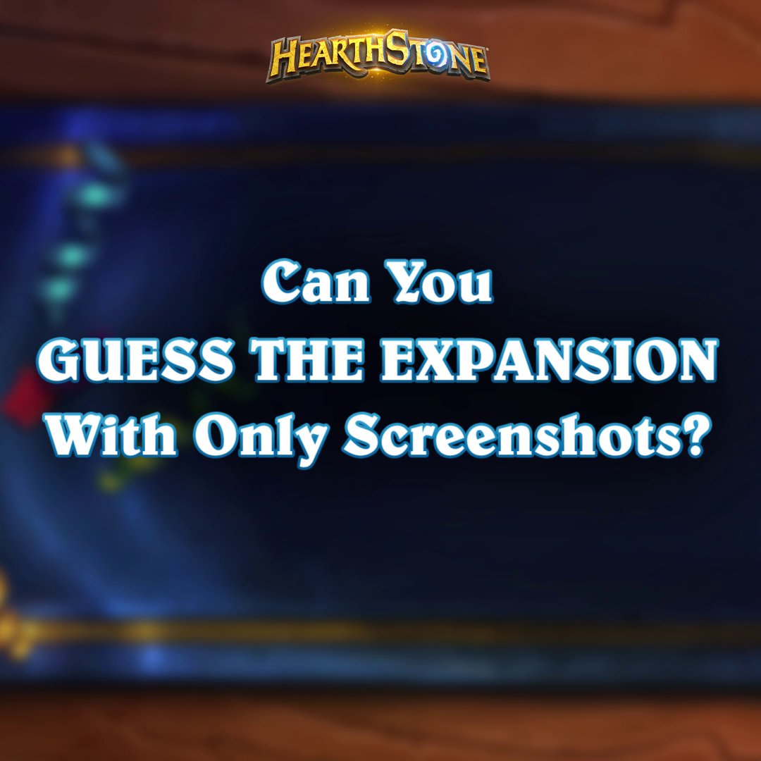Calling all Students of Hearthstone history! Can you figure out which expansion these cards are from?