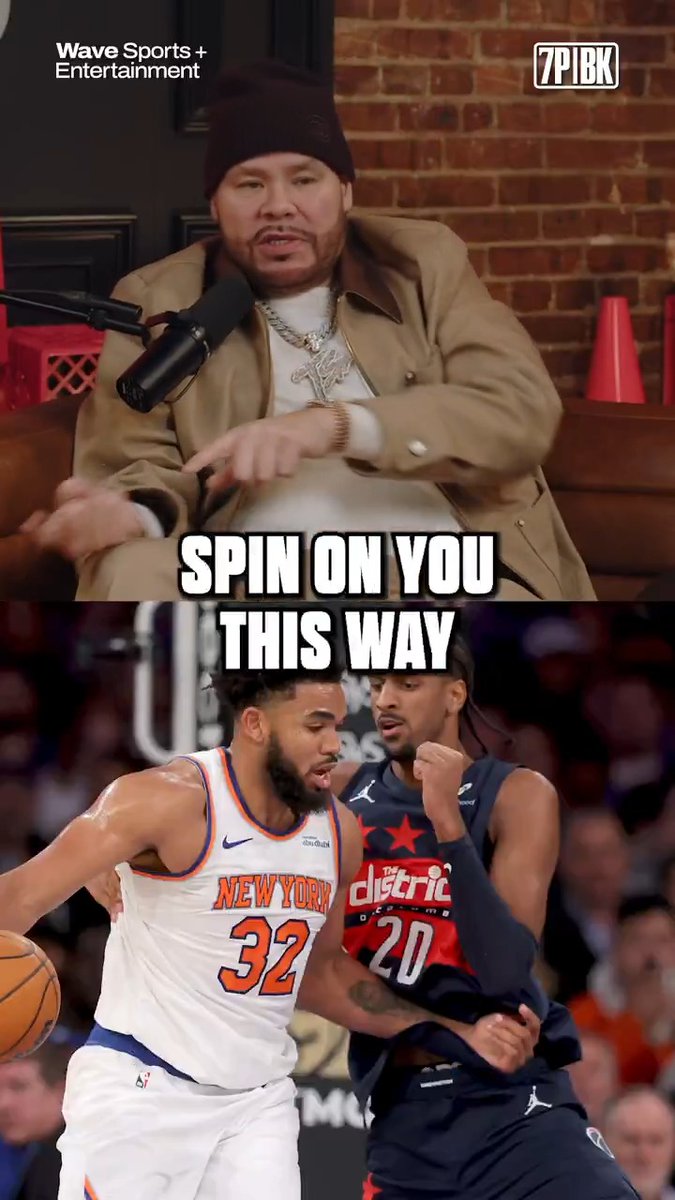 Fat Joe says Karl-Anthony Towns is the greatest offensive center ever, claiming he’s better in that aspect than Hakeem Olajuwon, Shaquille O’Neal, and Nikola Jokić 👀 (🎥 7PM in Brooklyn )