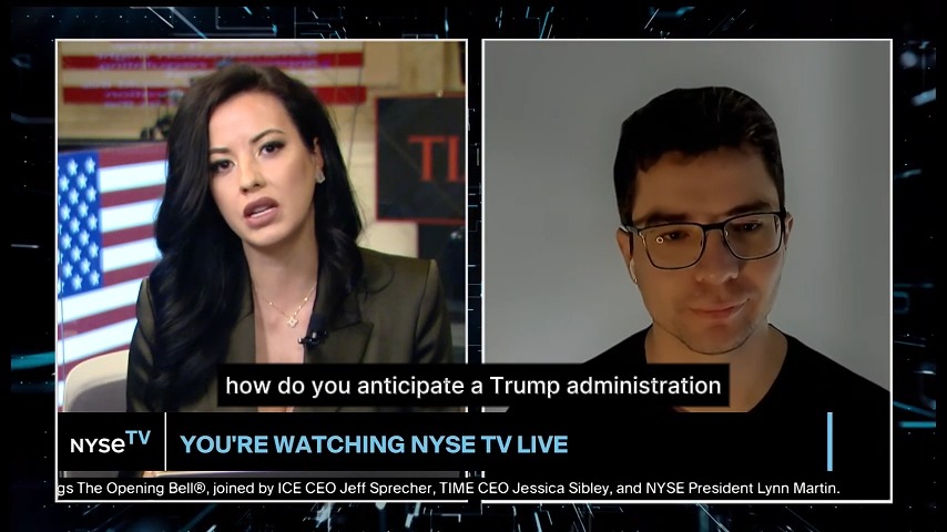 This morning, right after Donald J. Trump rang the opening bell, Axelar protocol co-founder Sergey Gorbunov joined NYSE 🏛 TV to explain quantum computing and the intersection of blockchain & AI. Here's to 2025 we can't wait 😃⏳