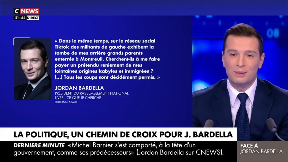 Quand des personnalités politiques ont été attaquées sur leur vie personnelle, que ce soit Gabriel Attal ou Eric Zemmour, j'ai pris leur défense. On peut se combattre sur le terrain des idées sans coups en dessous de la ceinture. CNEWS