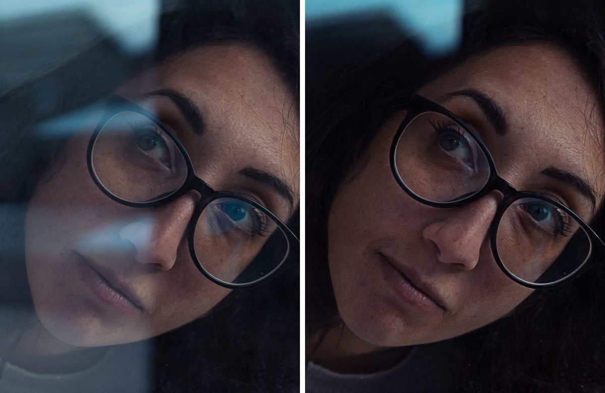 This is WILD! Reflection removal just shipped in Camera Raw. 🤯 Currently only available for raw photos (jpeg support coming later)