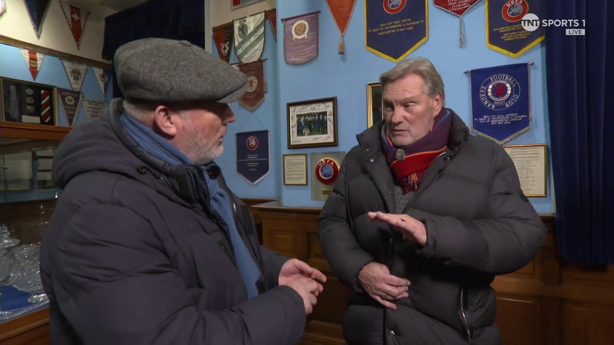Glenn Hoddle was taken on a trip down memory lane for Ally McCoist before Rangers faced Tottenham earlier today 🤩 📺 TNT Sports & discovery+ UK