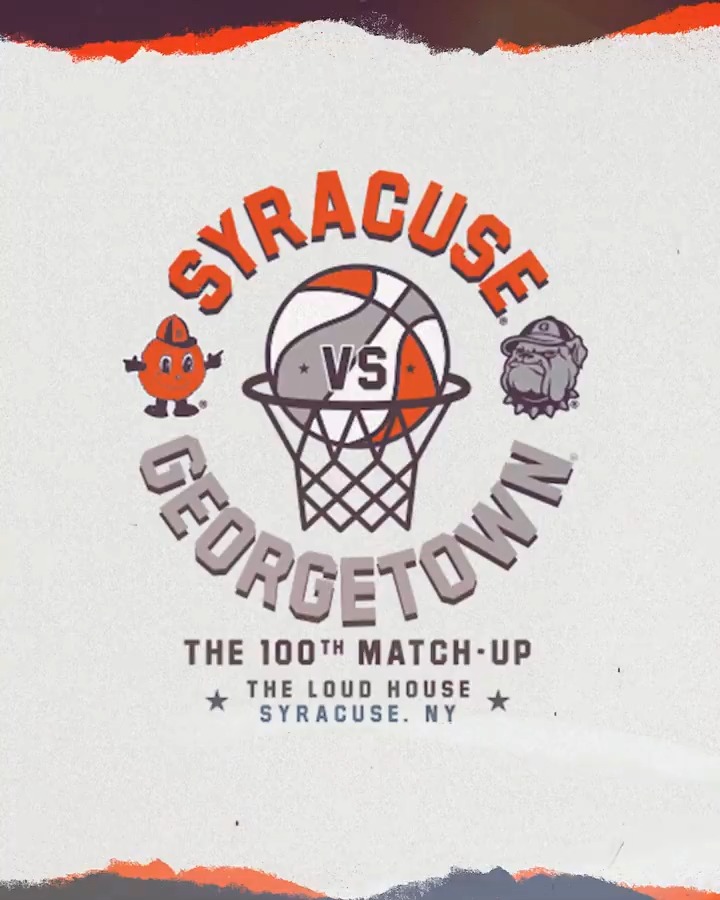 'Cuse vs. Gtown: The 100th Edition 🔥😤 Saturday, 2:30 PM, JMA Dome