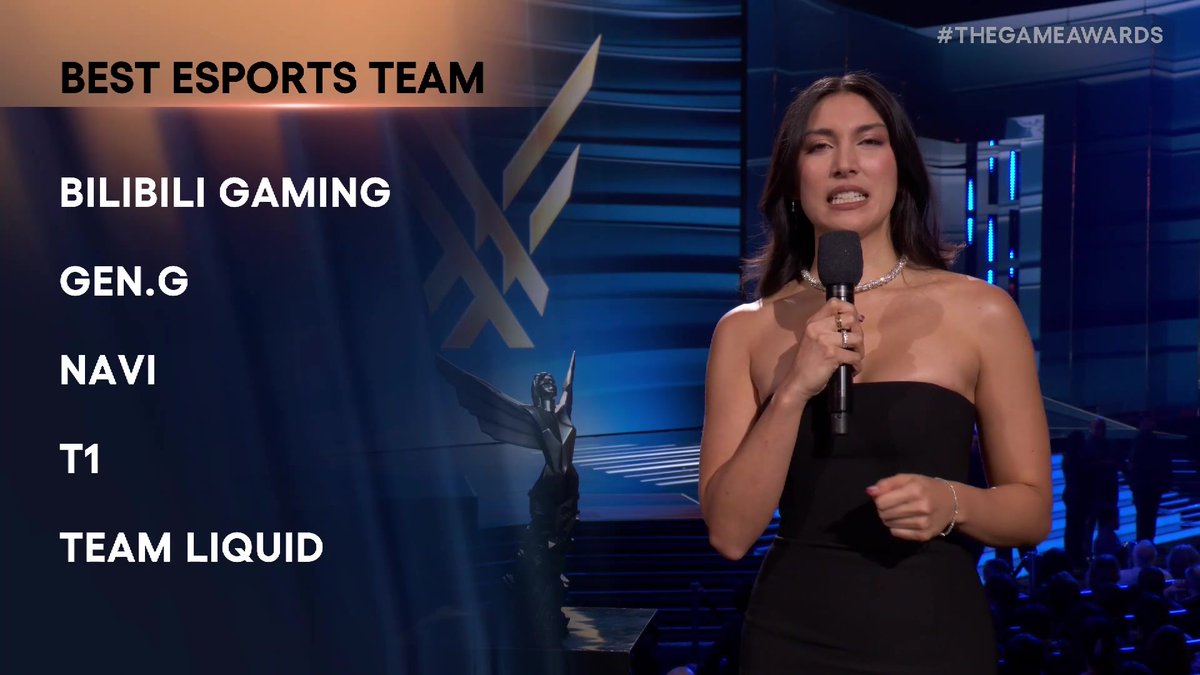 Huge win for @t1lol for Best Esports Team at #TheGameAwards!
