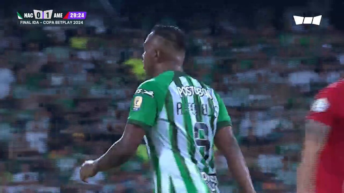 Qué pase de Mr. Edwin Cardona para Andrés Román. Control y definición notable. Así fue el 1-1 de Atlético Nacional en la ida de la final de la Copa Colombia 🏆🇨🇴.