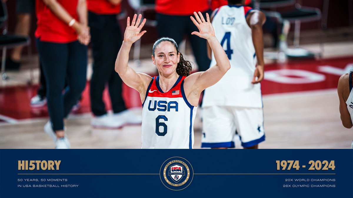Of our 50 years, she gave us 21. Sue Bird is simply one-of-one. 🇺🇸 #USAB50
