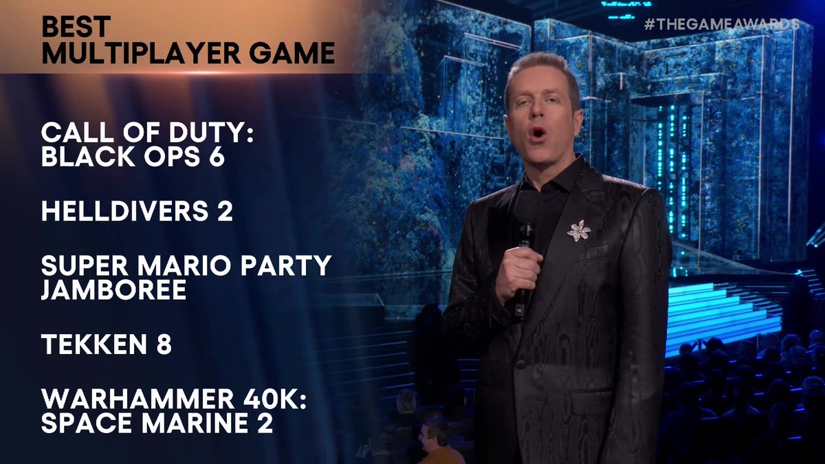 They came. They saw. They conquered. Congrats to Helldivers 2 for winning the award for Best Multiplayer Game! Arrowhead Game Studios PlayStation #TheGameAwards