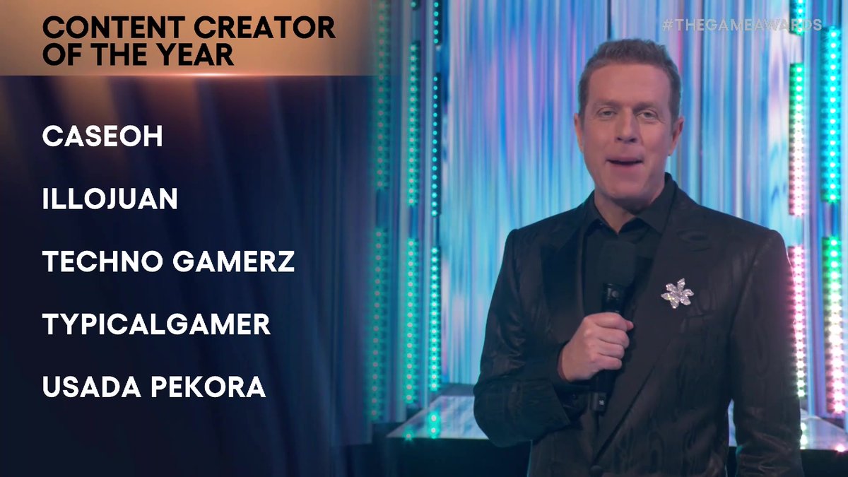 Congrats to @caseoh__ for their Content Creator of the Year win! #TheGameAwards