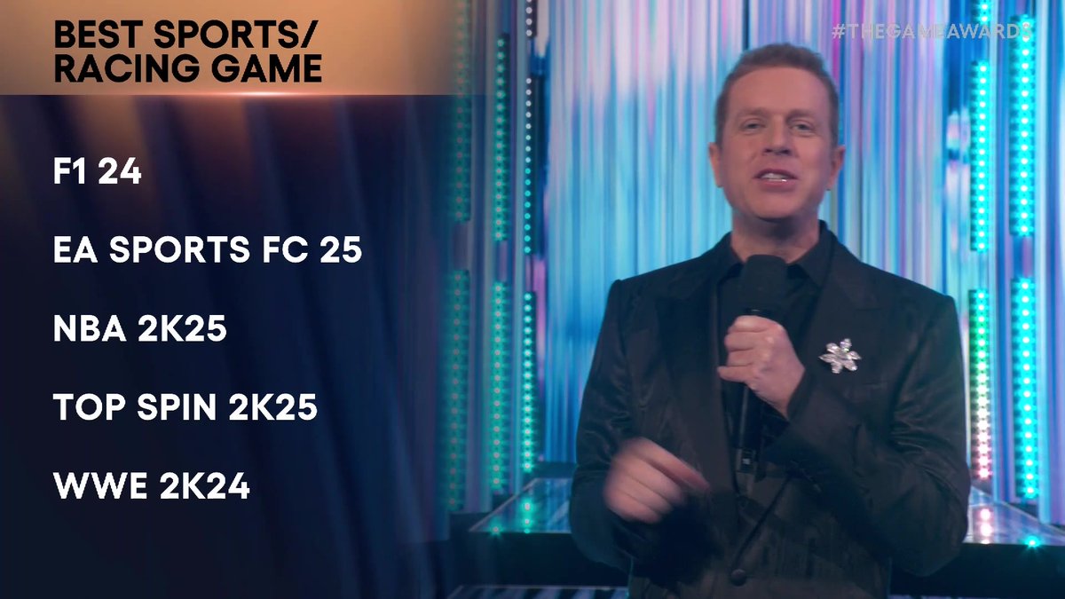 And that’s THAT! EA Sports FC 25 is taking home the award for Best Sports/Racing Game! Congrats! EA SPORTS FC EA SPORTS #TheGameAwards