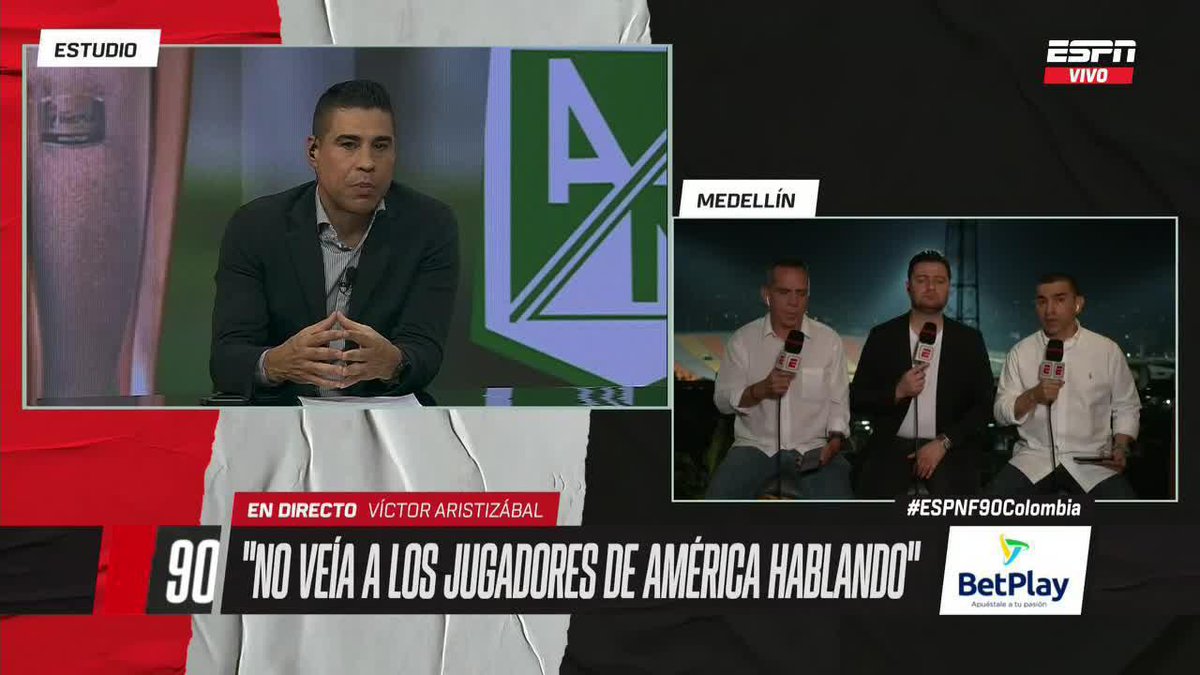 #ESPNF90Colombia | El clásico nocturno del fútbol ¿América logrará remontar la serie en el Pascual Guerrero? Mauricio Molina: "América se está CAYENDO a pedazos. De los últimos 16 partidos, ha ganado apenas tres". Opina con el #ESPNF90Colombia