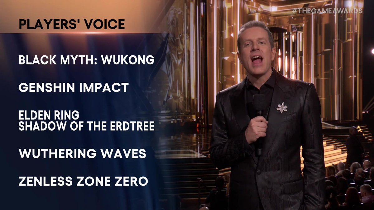 Black Myth: Wukong is taking home the gold for Players Voice! Black Myth #TheGameAwards