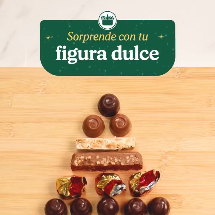 Que no falte este año en tu mesa navideña nuestro árbol de caprichos dulces. Perfecto para compartir los mejores turrones, bombones, mantecados y polvorones 😋¡Prepáralo a tu manera y para los comensales que necesites!